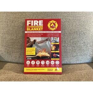 Fire Extinguisher Blanket 40x40‎ Emergency Flame Suppressant Grease Fire Safety